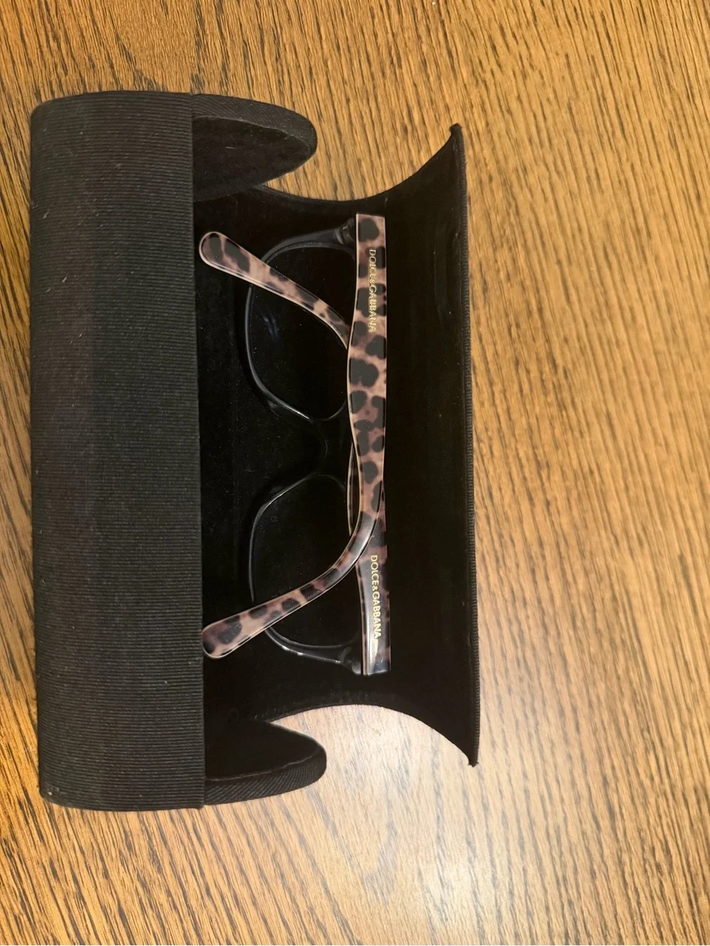 Dolce & Gabbana Matt Silk Eyeglasses-Black/Leopard